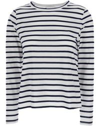 Allude - Striped Long Sleeve T-Shirt - Lyst