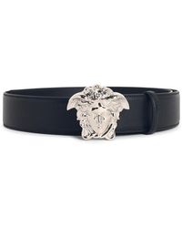 Versace - 'Medusa' Leather Belt - Lyst