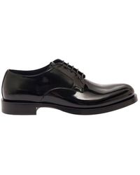 Dolce & Gabbana - Derby Shoes With Branded Outsole - Lyst