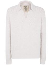 Uma Wang - "stripes Wool" Polo Top Clothing - Lyst