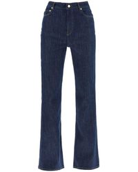 Ganni - High-Waisted Flared Jeans - Lyst