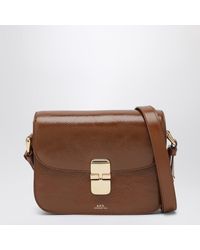 A.P.C. - Grace Cross-Body Bag Coffe - Lyst