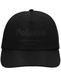 Alexander McQueen - Hat Tonal Graffiti Black - Lyst