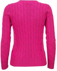 ralph lauren cable knit jumper womens