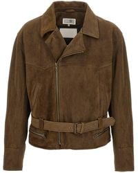 MM6 by Maison Margiela - Biker Jacket - Lyst