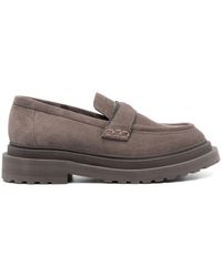 Brunello Cucinelli - Leather Loafers - Lyst