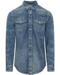 Givenchy - Denim Button-Down Shirt - Lyst