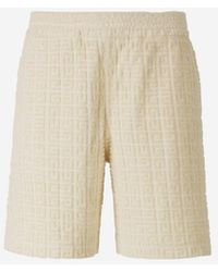 Givenchy - Logo Towel Effect Bermuda Shorts - Lyst