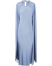 ワンピース MAX MARA Managua silk long dress with silk cape and l Max Mara Managua Silk Long Dress Silk Cape And Metal Detail
