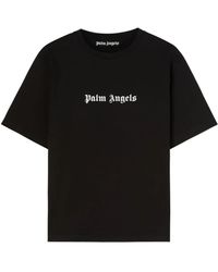 Palm Angels - Logo-print Cotton T-shirt - Lyst