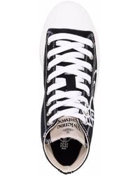 Vivienne Westwood - Orb-print High-top Sneakers - Lyst