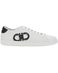 Ferragamo - Brandy 1 Sneaker Con Logo Gancino - Lyst