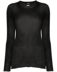 Avant Toi - Hand Painted Light Cashmere Round Neck Pullover Clothing - Lyst