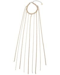 Silvia Gnecchi - Colored Necklace With All-Over Applied Glass Crystals And Adjustable Clasp - Lyst