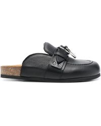 JW Anderson - Leather Gourmet Chain Flats - Lyst