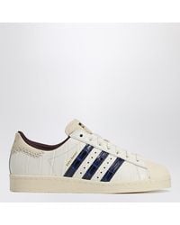 adidas Originals - Adidas By Wales Bonner Wonder White/collegiate Navy/night Red Sneaker Wales Bonner Superstar - Lyst