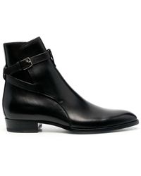 Saint Laurent - Wyatt 30 Jodhpur Leather Boots - Lyst