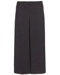 ..,merci - Skirt With Contrasting Stitching And Concealed Closure - Lyst