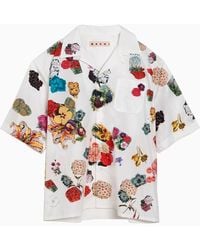 Marni - Bowling Shirt With Flower Print In - Lyst