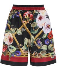 Dolce & Gabbana - Rose Garden Pajama Shorts - Lyst