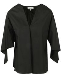 Psophia - Cotton V-neck Top - Lyst