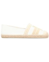 Tory Burch - Canvas Espadrilles With Logo - Lyst