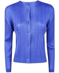 Pleats Please Issey Miyake - "Monthly Colors: August" Cardigan - Lyst