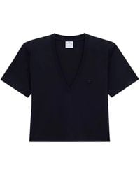 Courreges - T-Shirt With Logo Application - Lyst