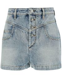 Isabel Marant - 'Jovany' Light Shorts With Button Closure - Lyst