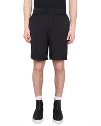 Moschino - Viscose Satin Logo Shorts - Lyst