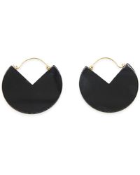 Isabel Marant - Black And Gold Brass '90 Earrings - Lyst