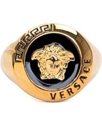 Versace - Medusa-Plaque Ring - Lyst