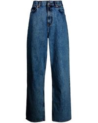 Wardrobe NYC - Low Rise Denim Jeans - Lyst