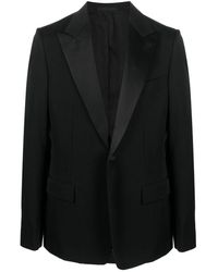 Lanvin - Single-breasted Wool Tuxedo Jacket - Lyst