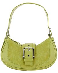 OSOI - 'hobo Brocle' Yellow Shoulder Bag In Hammered Leather Woman - Lyst