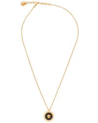 Versace - Gold-colored Necklace With Medusa Charm In Metal Man - Lyst