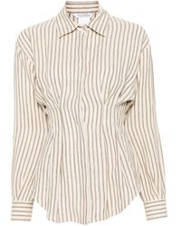 Max Mara - Striped Linen Shirt - Lyst