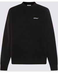 Off-White c/o Virgil Abloh - Black And White Cotton Embroidered Arrow Sweatshirt - Lyst