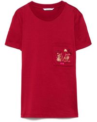 Max Mara - Logo Cotton T-Shirt - Lyst