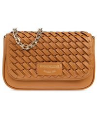 Emporio Armani - Leather Wallet On Chain - Lyst