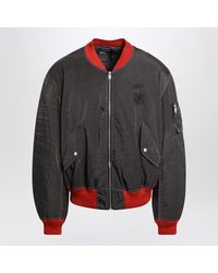 Enfants Riches Deprimes - Erotica Grey/red Nylon Bomber - Lyst