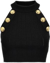 Balmain - 'Chiocciola' Top - Lyst