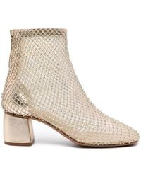 Forte Forte - Forte_forte Strass Mesh Anckle Boots Shoes - Lyst