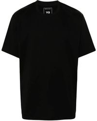 Y-3 - Logo Cotton T-Shirt - Lyst