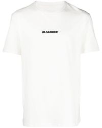 Jil Sander - Logo + T-Shirt - Lyst