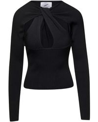 Coperni - Long-Sleeve Top With Twisted Cut-Out Detail - Lyst