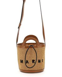 Marni - Raffia Tropicalia Bucket Bag - Lyst