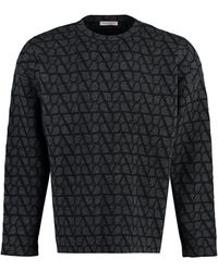 Valentino - Crew-neck Wool Sweater - Lyst