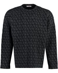 Valentino Garavani - Crew-neck Wool Sweater - Lyst
