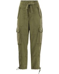 Polo Ralph Lauren - Linen Blend Twill Cargo Trousers - Lyst